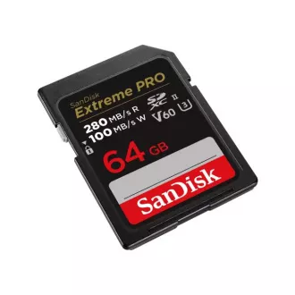 SanDisk SDXC karta 64GB Extreme PRO (280 MB/s Class 10, UHS-II V60)
