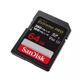 SanDisk SDXC karta 64GB Extreme PRO (280 MB/s Class 10, UHS-II V60)
