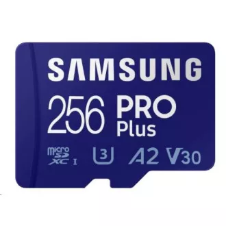Samsung micro SDXC karta 256GB PRO Plus + SD adaptér Samsung micro SDXC karta 256GB PRO Plus + SD adaptér