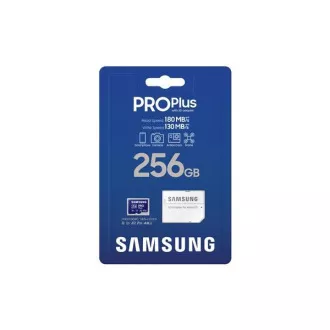 Samsung micro SDXC karta 256GB PRO Plus + SD adaptér