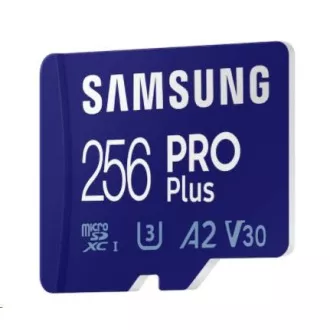 Samsung micro SDXC karta 256GB PRO Plus + SD adaptér Samsung micro SDXC karta 256GB PRO Plus + SD adaptér