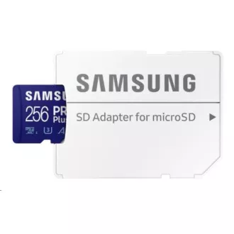 Samsung micro SDXC karta 256GB PRO Plus + SD adaptér Samsung micro SDXC karta 256GB PRO Plus + SD adaptér