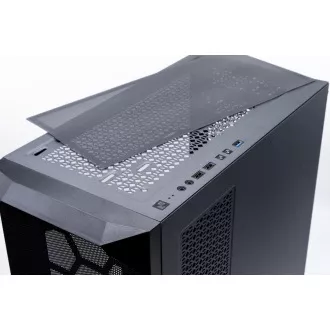 1stCOOL skříň Wind Storm Black MiddleTower, AU, USB3.0, bez zdroje, černá