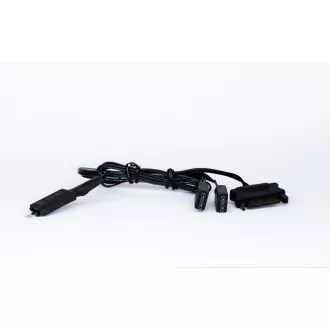 1stCOOL skříň Wind Storm Black MiddleTower ARGB, AU, USB3.0, bez zdroje, RGB fan, průhledná bočnice, černá
