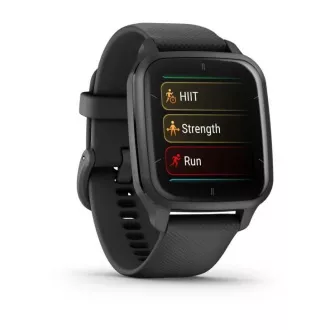 Garmin Venu Sq 2 Music, Slate / Black silicone band