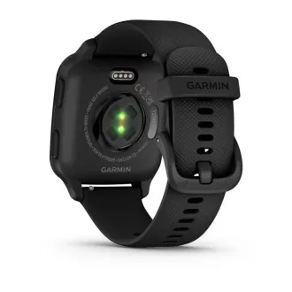Garmin Venu Sq 2 Music, Slate / Black silicone band