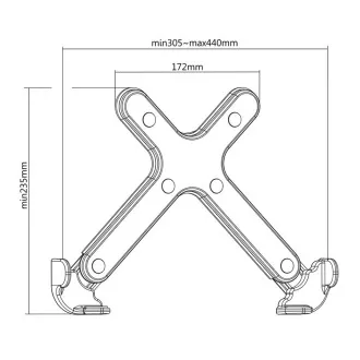Držák na notebook Fiber Mounts M8C36 Držák na notebook Fiber Mounts M8C36