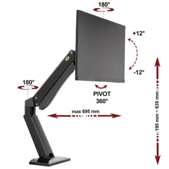 Držák na monitor nebo Tv NB NB45B