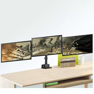 Profi stolní držák na 3 monitory Fiber Mounts M8C11 Profi stolní držák na 3 monitory Fiber Mounts M8C11