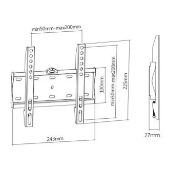 Nástěnný pevný držák na Tv i monitory Fiber Mounts FM21F