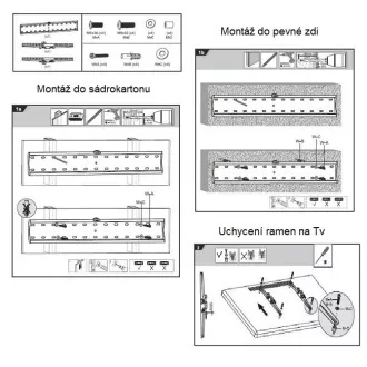Sklopný televizní držák Fiber Mounts M6C68