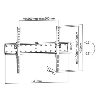 Sklopný televizní držák Fiber Mounts M6C68