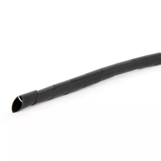C-Tech CABLEXPERT stahovací spirála na kabely, 12mm, 10 m, černá