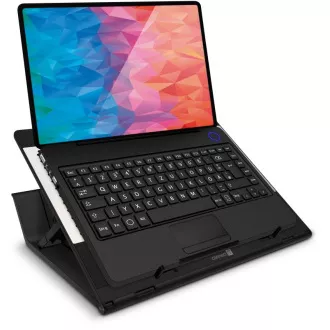 CONNECT IT FrostBlast chladící podložka pod notebook s modrým podsvícením, ČERNÁ