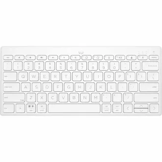 HP 350 Compact Multi-Device Keyboard White - CZ&SK lokalizace - kompaktní klávesnice BT pro více zařízení