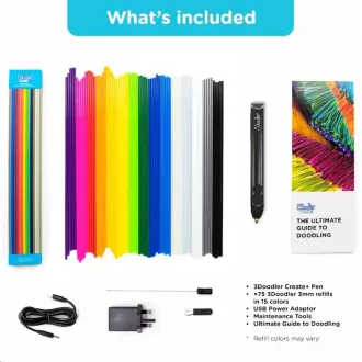 3Doodler 3D Pero Create+ 3D pero a 75 náplní a 5 šablon 3Doodler 3D Pero Create+ 3D pero a 75 náplní a 5 šablon