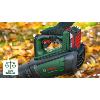 BOSCH AdvancedLeafBlower 36V-750, akumulátorový foukač na listí, 36 V, proudění 100 – 200 km/h, akumulátor 2.0 Ah BOSCH AdvancedLeafBlower 36V-750, akumulátorový foukač na listí, 36 V, proudění 100 – 200 km/h, akumulátor 2.0 Ah