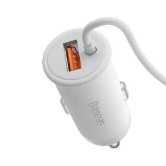 Baseus CW01 magnetický držák s bezdrátovým nabíjením (do ventilační mřížky) 15W+25W, bílá