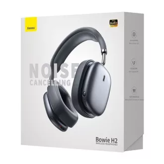 Baseus Bowie H2 TWS bezdrátová sluchátka přes hlavu Bluetooth 5.2, šedá Baseus Bowie H2 TWS bezdrátová sluchátka přes hlavu Bluetooth 5.2, šedá