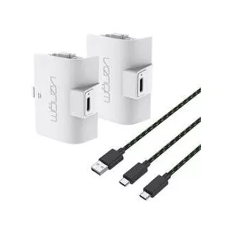 VENOM VS2874 Xbox Series S/X & One White High Capacity Twin Battery Pack + 3 meter cable