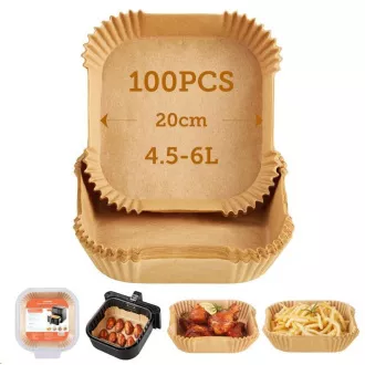 Cosori Papírové formy pro horkovzdušné fritézy 100ks (20cm - 4.5-6L)
