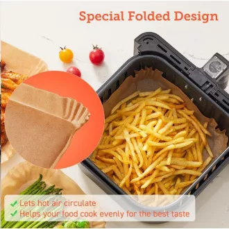 Cosori Papírové formy pro horkovzdušné fritézy 100ks (20cm - 4.5-6L)