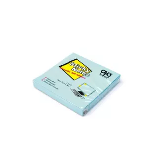 Bloček samolepící 75x75mm modrý 100 listů Auro Bloček samolepící 75x75mm modrý 100 listů Auro