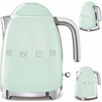 Smeg KLF03PGEU rychlovarná konvice, 1, 7 l (7 šálků), 2400 W, styl 50. let, pastelově zelená