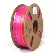 GEMBIRD Tisková struna (filament) PLA, 1, 75mm, 1kg, silk rainbow, červená/fialová
