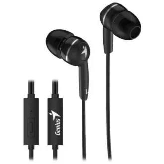 GENIUS sluchátka HS-M320 headset, 4pin 3, 5 mm jack, černá