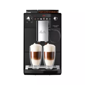 MELITTA Latticia OT Espresso kávovar, 15 bar, 2 šálky najednou, vestavěný mlýnek, 5 programů mletí, černý