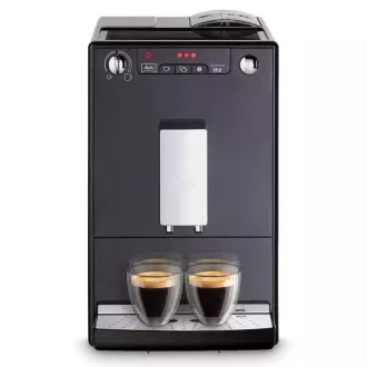 MELITTA Solo Frosted Black, kávovar, 15 Bar, 2 šálky najednou, vestavěný mlýnek, nemléčné receptury, černý MELITTA Solo Frosted Black, kávovar, 15 Bar, 2 šálky najednou, vestavěný mlýnek, nemléčné receptury, černý