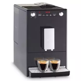 MELITTA Solo Frosted Black, kávovar, 15 Bar, 2 šálky najednou, vestavěný mlýnek, nemléčné receptury, černý MELITTA Solo Frosted Black, kávovar, 15 Bar, 2 šálky najednou, vestavěný mlýnek, nemléčné receptury, černý