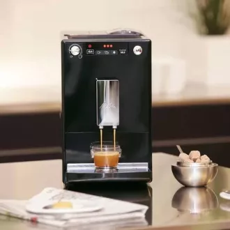 MELITTA Solo Frosted Black, kávovar, 15 Bar, 2 šálky najednou, vestavěný mlýnek, nemléčné receptury, černý MELITTA Solo Frosted Black, kávovar, 15 Bar, 2 šálky najednou, vestavěný mlýnek, nemléčné receptury, černý