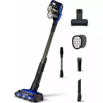 Philips 8000 Series XC8049/01 akumulátorový vysavač, tyčový, LED osvětlení, PowerCyclone 10, modrý