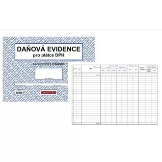 Tiskopis Daňová evidence pro plátce DPH A4 na šířku 19 listů BALOUŠEK