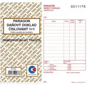 Tiskopis Paragon daň. doklad 8x15cm samopropis číslovaný 50 listů BALOUŠEK