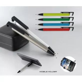 Kuličkové pero Womble hliník se stojánkem na mobil