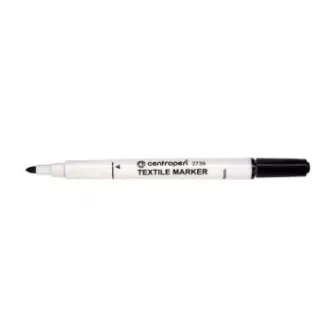 Značkovač Centropen 2739 na textil černý válcový hrot 3,5mm