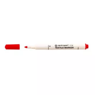 Značkovač Centropen 2739 na textil červený válcový hrot 3,5mm