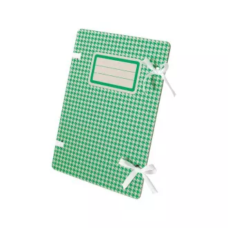 Spisová deska A4 s tkanicemi kulaté rohy se štítkem zelená