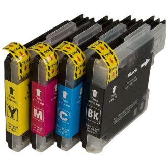 MultiPack BROTHER LC-985  + 20ks fotopapíru (LC985BK,  LC985C,  LC985M,  LC985Y) - Cartridge TonerPartner PREMIUM, black + color (černá + barevná)