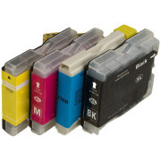 MultiPack BROTHER LC-970 + 20ks fotopapíru (LC970BK,  LC970C,  LC970M,  LC970Y) - Cartridge TonerPartner PREMIUM, black + color (černá + barevná)