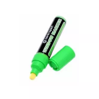 Značkovač Centropen 9121 křídový na sklo zelený válcový hrot 3-4mm Značkovač Centropen 9121 křídový na sklo zelený válcový hrot 3-4mm