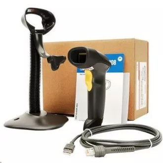 Zebra LS2208, čtečka čarového kódu, KIT, black, USB-HID