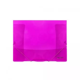 Složka A4 3 klopy s gumou Neo Colori PP růžová