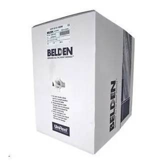 UTP kabel BELDEN 1583E, Cat5E, drát, PVC, Eca, šedý, 305m