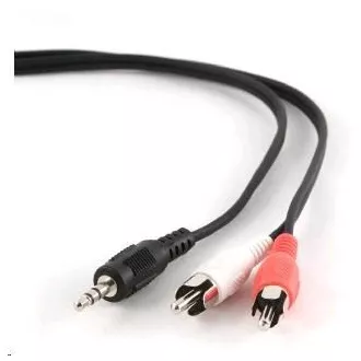 GEMBIRD Kabel audio 3, 5mm Jack - 2x Cinch 1, 5m (RCA, M/M, stereo)