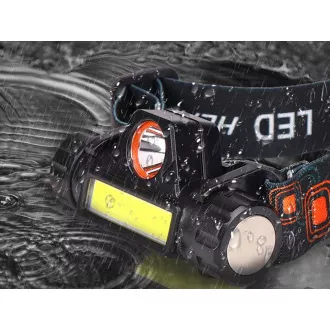 Čelovka COB 4v1 s magneziovým světlem