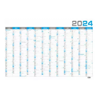 Kalendář nástěnný roční B1 modrý